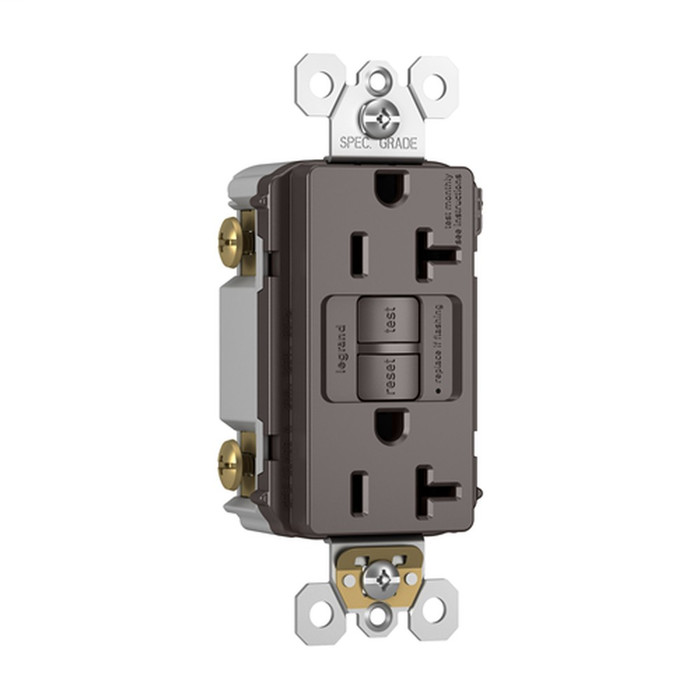 Pass & Seymour Spec-Grade Tamper-Resistant 20A Self-Test Duplex GFCI Receptacle