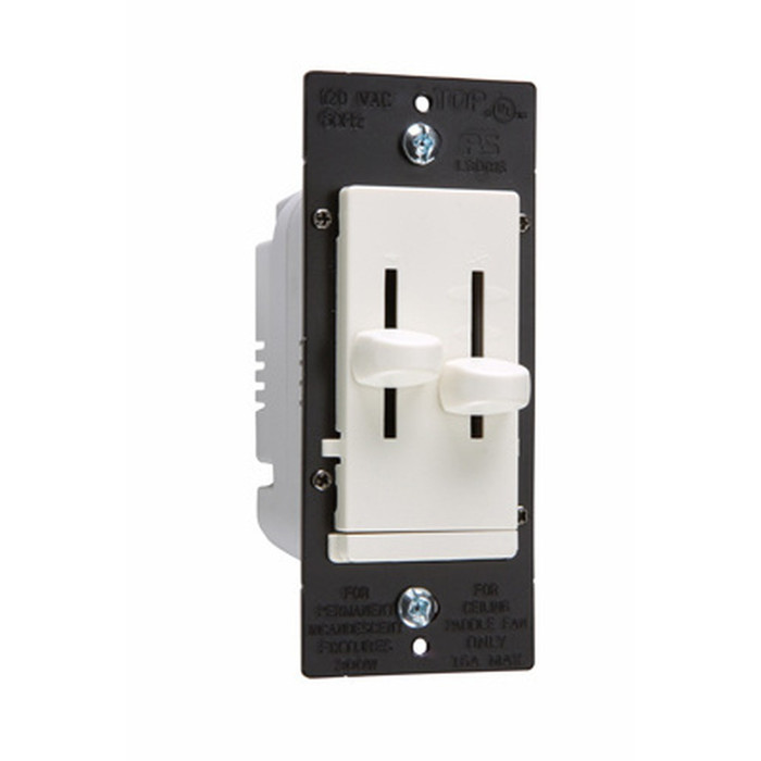Pass & Seymour LS Series Fan Speed Control/Dimmer, Light Almond
