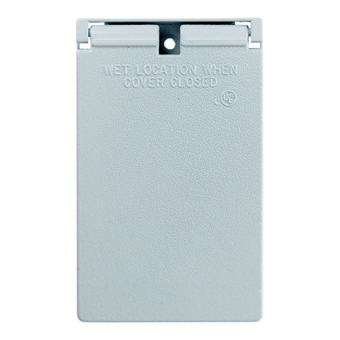 Pass & Seymour CA26 Self-Closing Cast Weatherproof Decorator/GFCI Cover, Die-Cast Zinc