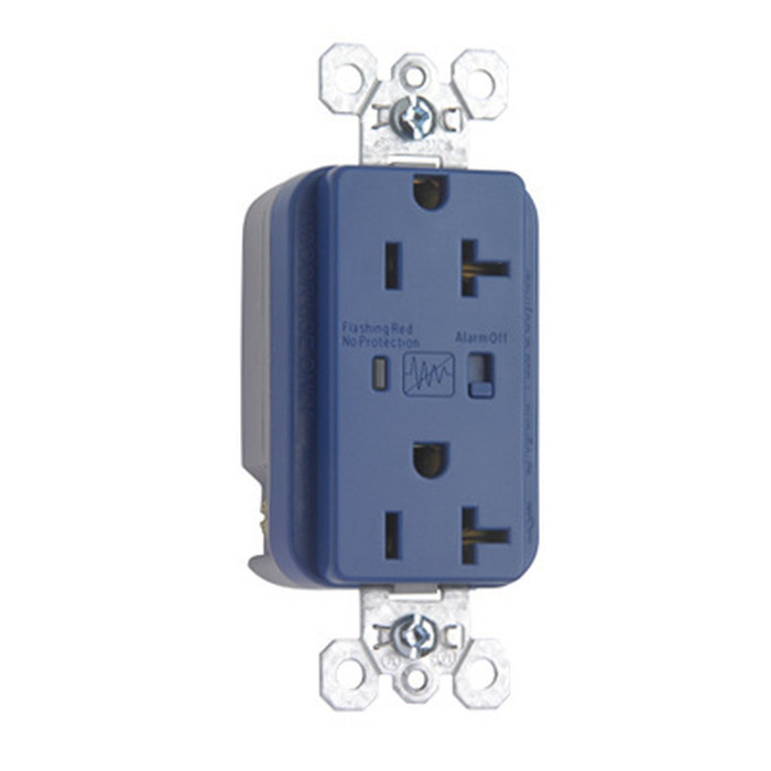 Pass & Seymour Extra Heavy-Duty Spec-Grade Surge Protective Duplex Receptacle, 20A 125V