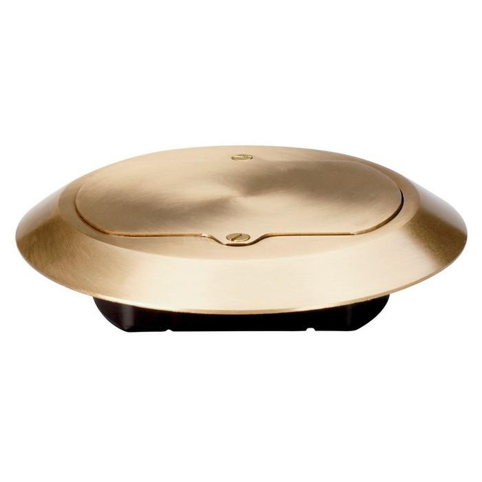 Pass & Seymour TM1542 Series Tamper-Resistant Floor Box Brass Cover