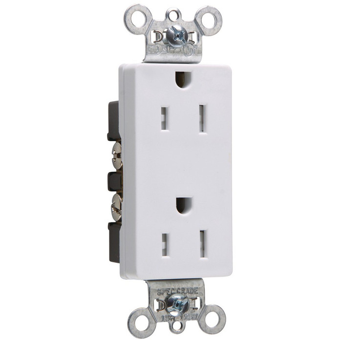 Pass & Seymour Spec-Grade Tamper-Resistant Decorator Duplex Receptacle