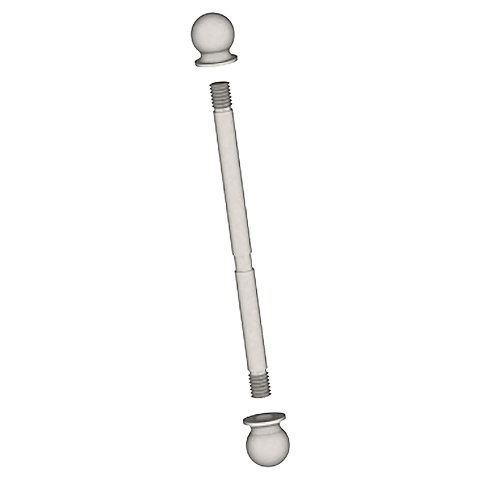 Hager 1710 3-1/2 Ball Tip Kit for Residential Hinges with Brass Tips and Stainless Steel Pin