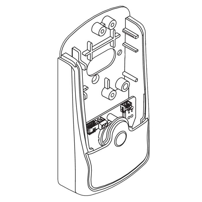 Schlage Electronics 23599327-626 CO Series Non-Privacy Interior Escutcheon for Cylindrical and Mortise Locks in Satin Chrome