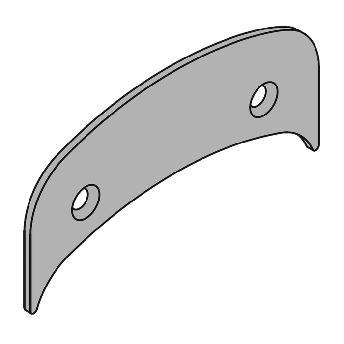 Schlage Electronics 23760267 AD/CO Series Decorative Plate with Fasteners, 1.7"H x 3.5"W x .075"D, Satin Chrome