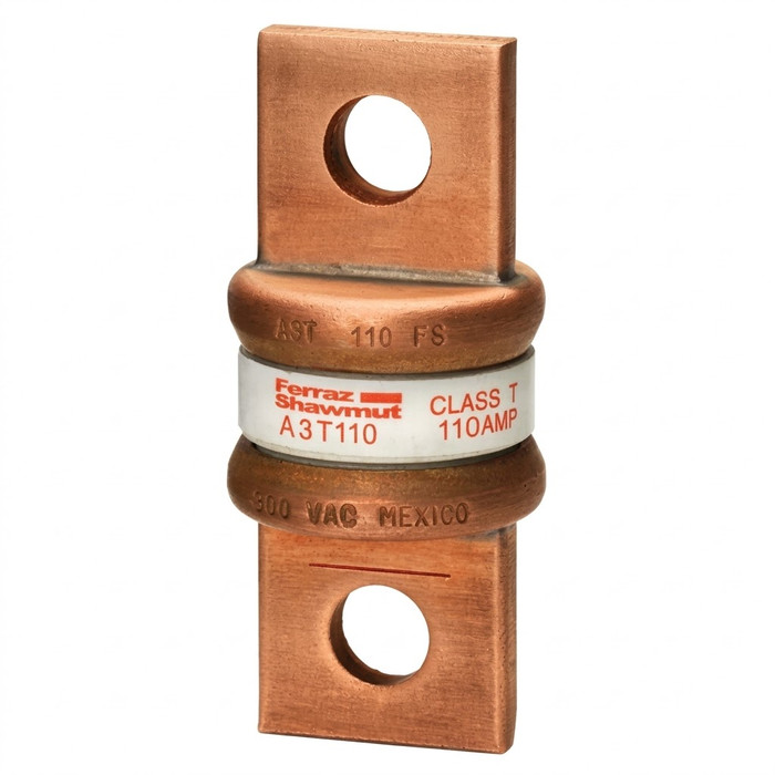 Mersen A6T10 Class T Fast-Acting Fuse, 600VAC/300VDC