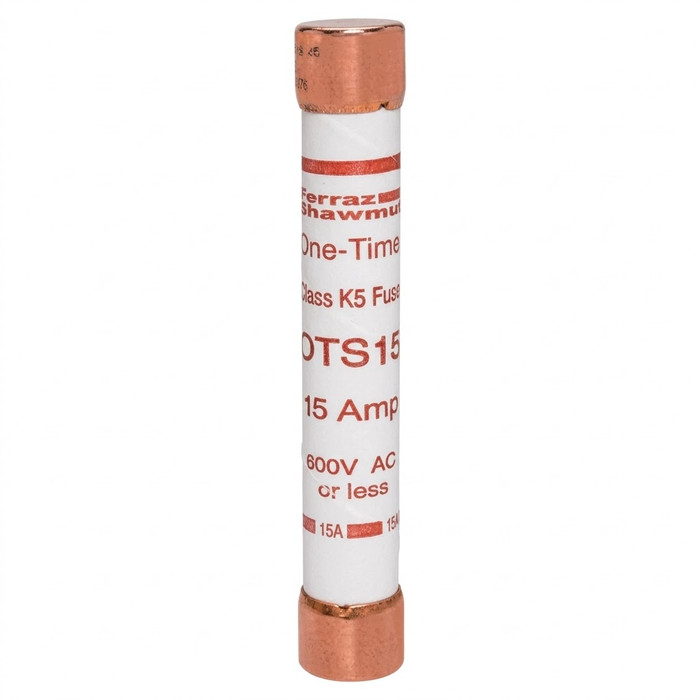 Mersen OTS-15 Amp-Trap Class K5 Fast-Acting Fuse, 600VAC/300VDC