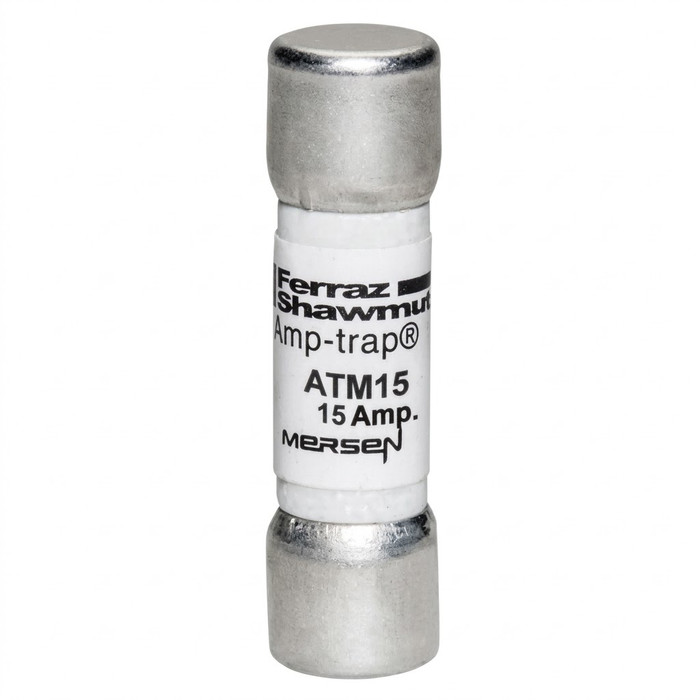 Mersen ATM-15 Amp-Trap Midget Fast-Acting Fuse, 600VAC/600VDC