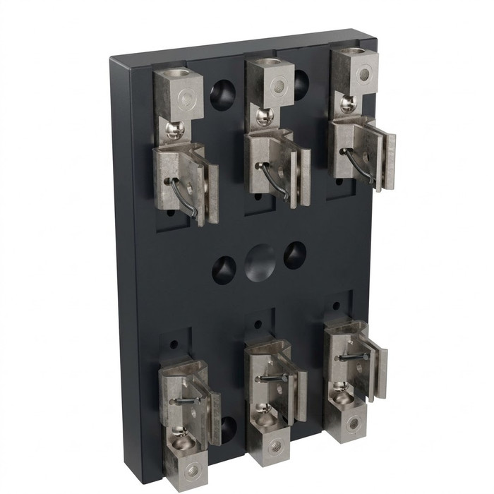 Mersen Class J Fuse Base, 600V 100A 3-Pole Tin-Plated Box Connector
