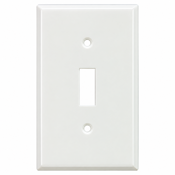Mulberry 86071 Smooth Semi-Gloss 1-Gang Steel Toggle Wallplate