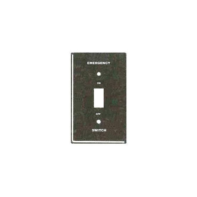 Mulberry 41052 Steel Flush Mount 1-Gang Toggle Wallplate, Red