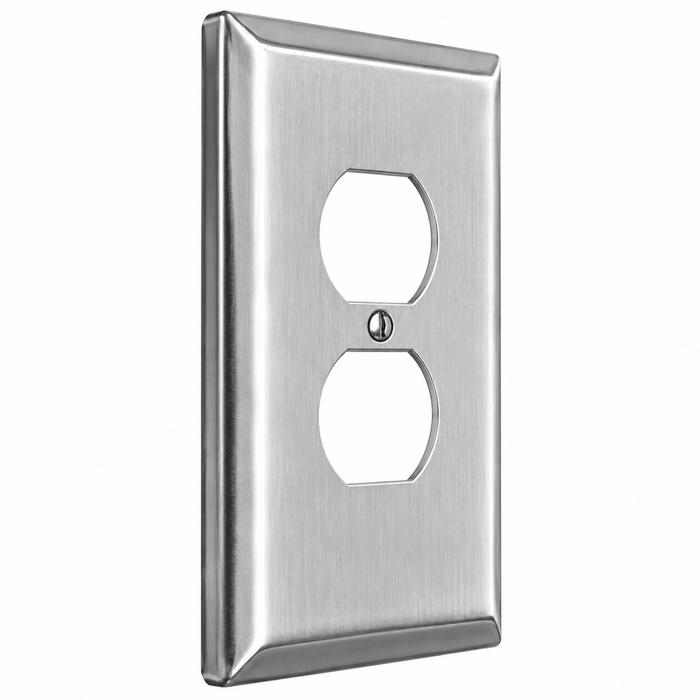 Mulberry 97801 430 Stainless Steel Jumbo/Oversize 1-Gang Duplex Wallplate