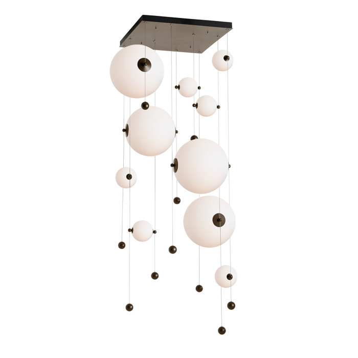 Hubbardton Forge HUB-139051 Abacus 10-Light Square LED Pendant