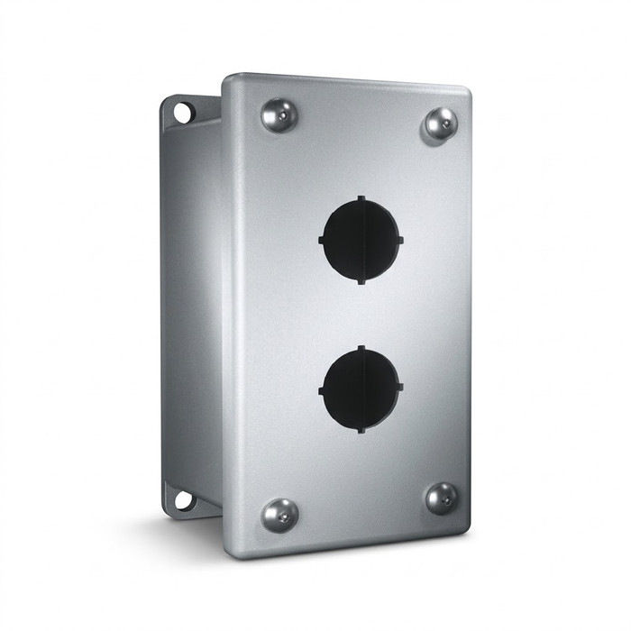 Rittal 8017665 PB Series Pushbutton Enclosure, Carbon Steel, NEMA 12/13/4