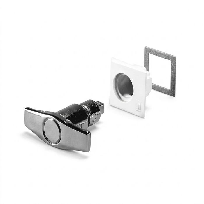 Rittal 2572000 T-Handle Enclosure Lock Insert, Die-Cast Zinc