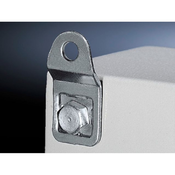 Rittal 1580000 Wall Mounting Bracket, Brass, Nickel-Plated