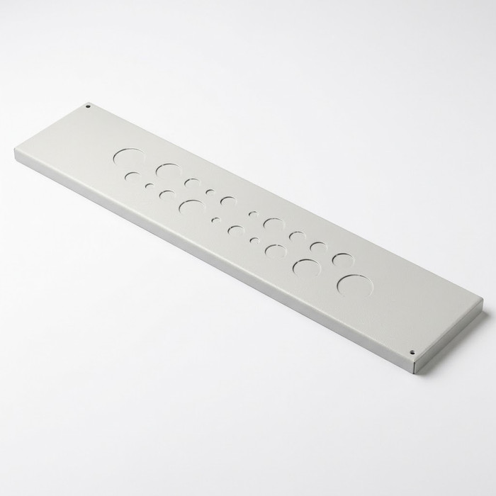 Rittal 7705235 Gland Plate for Metric Cable Glands, Carbon Steel, IP 55