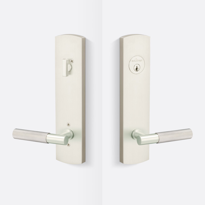 Sure-Loc Aspra Round Sideplate Entry Lockset with Push-Pin Privacy Locking