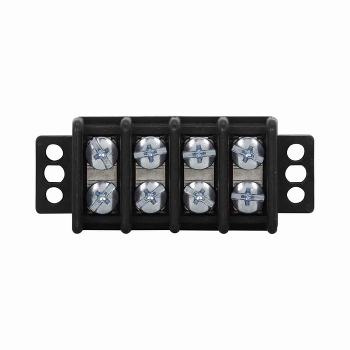 Bussmann TB345 Series Barrier Terminal Block Connector, Six-Pole, 600V/45A