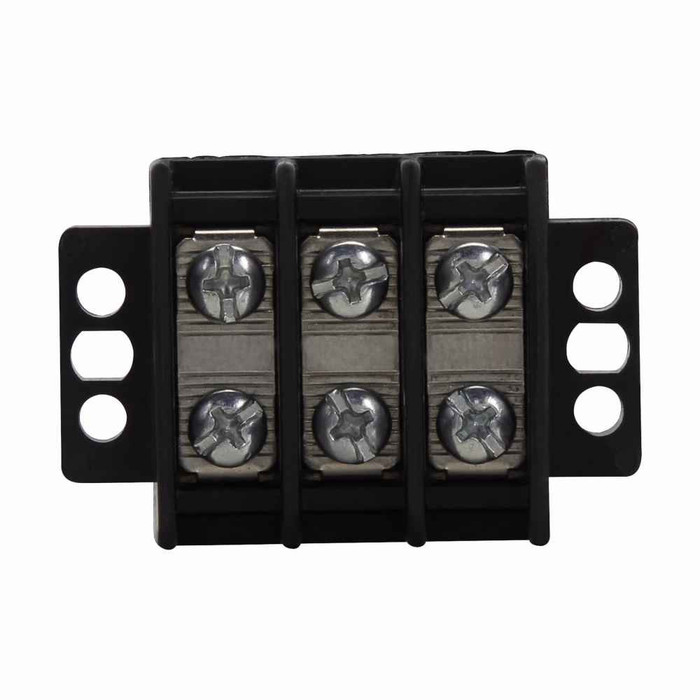Bussmann TB200HB High-Barrier Terminal Block Connector, 3-Pole, 30A