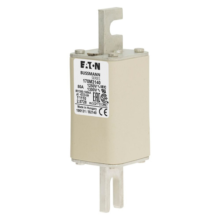 Bussmann 170M-313 High-Speed Square Body Fuse, Class aR, 63A, 100kAIC