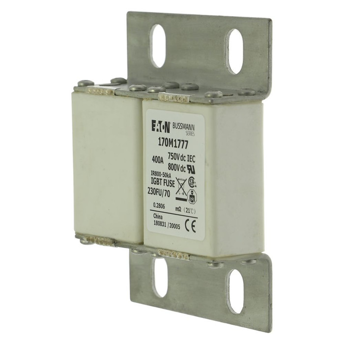 Bussmann 170M1777 High-Speed Fuse-Link, 400A, 690V AC, Class aR, Size 230