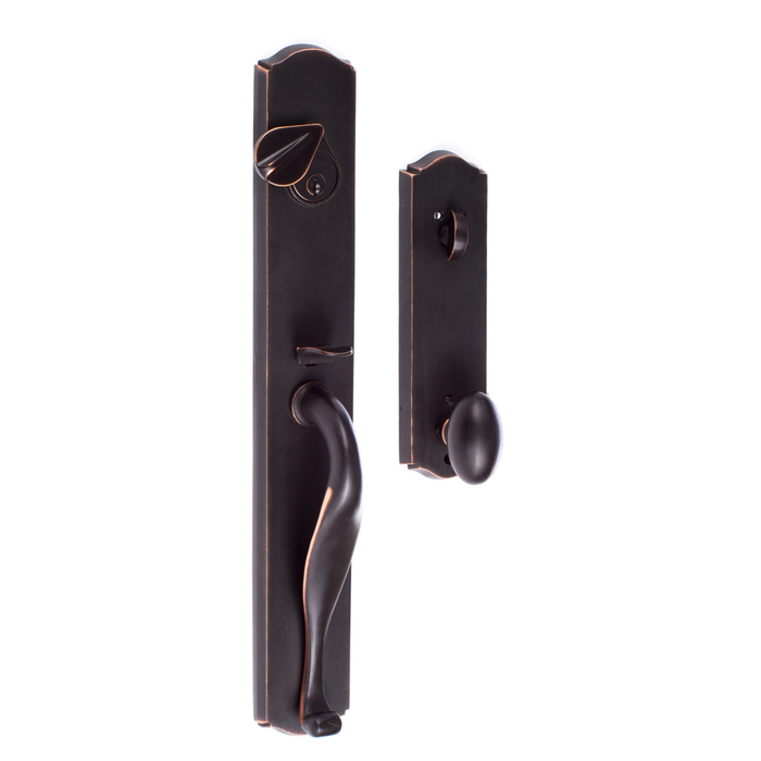 Sure-Loc Wasatch Keyed Entry Handleset with Solid Brass Knob