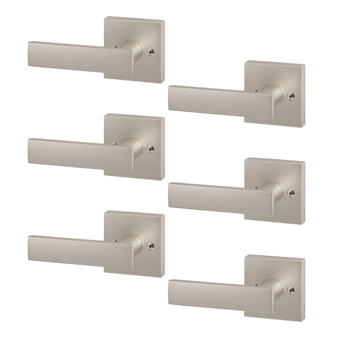 Sure-Loc Cortina Tubular Lever 6-Pack with Adjustable Backset