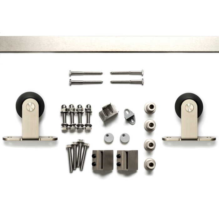 Sure-Loc Double Door Barn Door Track System with Strap Roller 96"