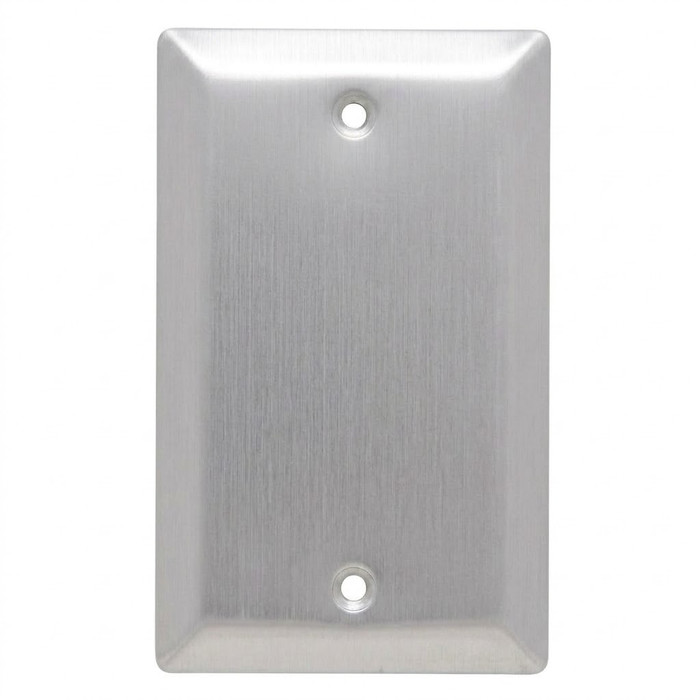 Mulberry 30278 Anodized Aluminum 1-Gang Weatherproof Blank Wallplate