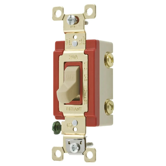 Bryant 4801GLI 4-Series 20A 277V Lighted AC Switch