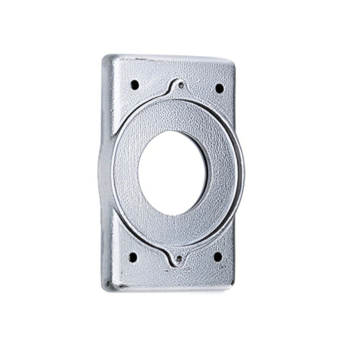 Bryant 20406 Aluminum Receptacle Wallplate Without Cover