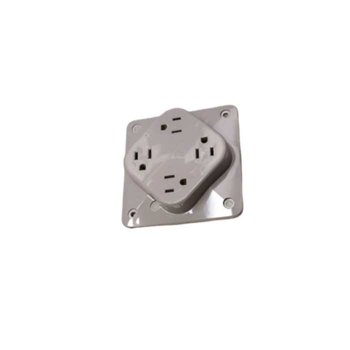 Bryant B1254GY Quadplex Lexan Cover Plate
