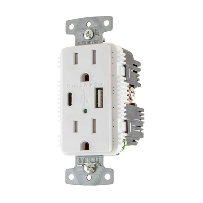 Bryant USBB15AC5W 15A Electrical Receptacle Outlet