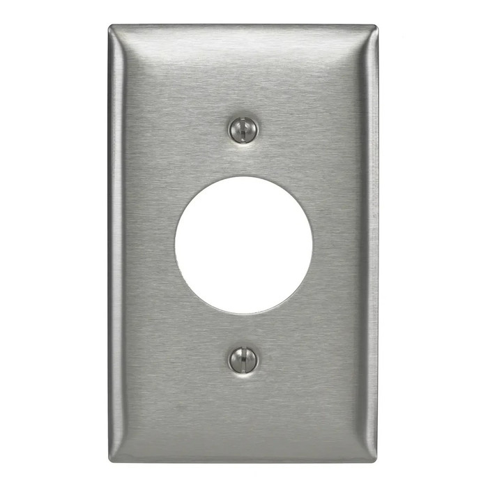 Bryant HUBSS7 1-Gang Stainless Steel Wallplate, 1.40IN