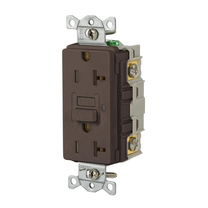Bryant GFRWR20 Series Weather-Resistant GFCI Receptacle, 20A/125V