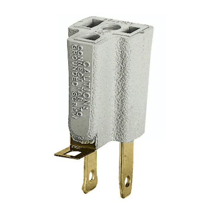 Bryant 5273L-2 2-Wire to 3-Wire Plug-In Adapter