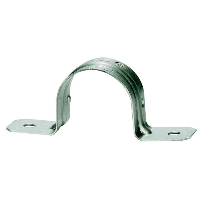 SEPCO 2146S Zinc-Plated Steel 2-Hole Snap-On Conduit Strap