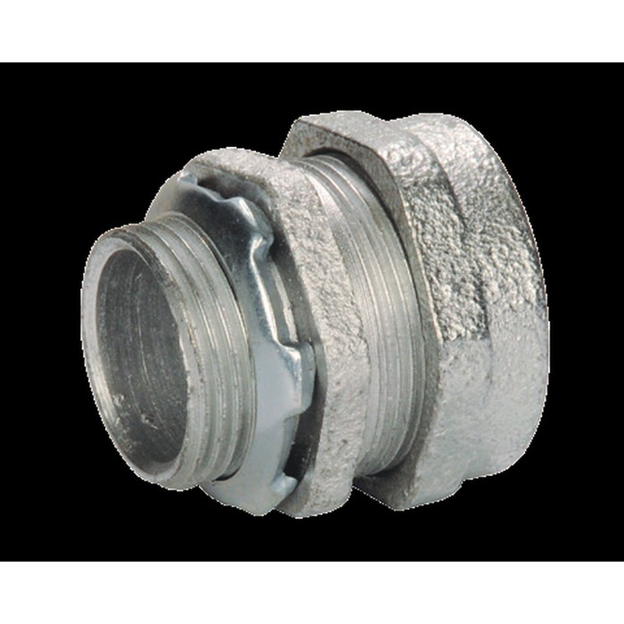SEPCO NTC-350 Rigid Conduit Connector, 3-1/2" Zinc-Plated Malleable Iron