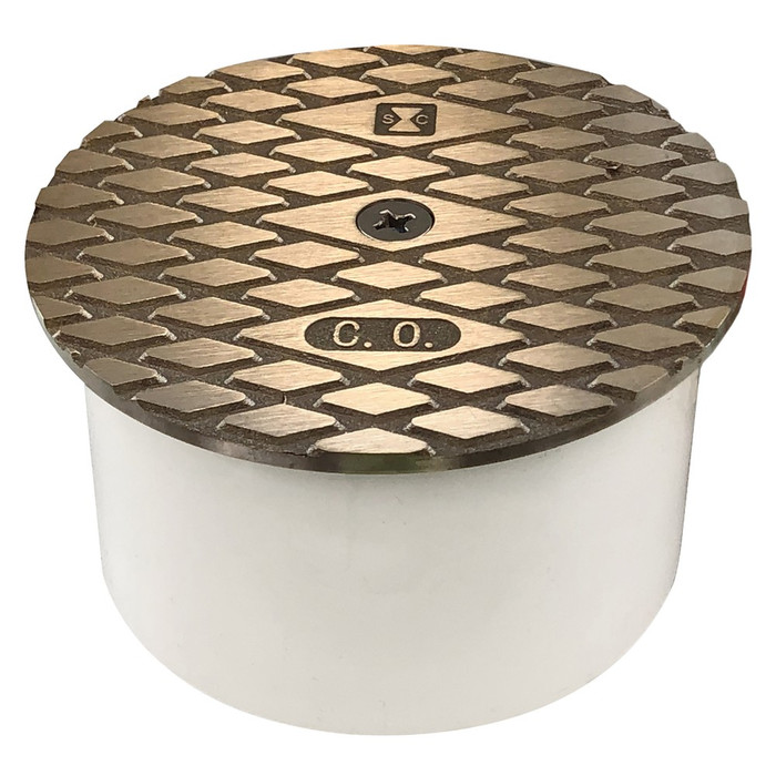 Sioux Chief 87552 8758 Series PVC Inside-Fit Cleanout Bushing with No-Bolt Cover