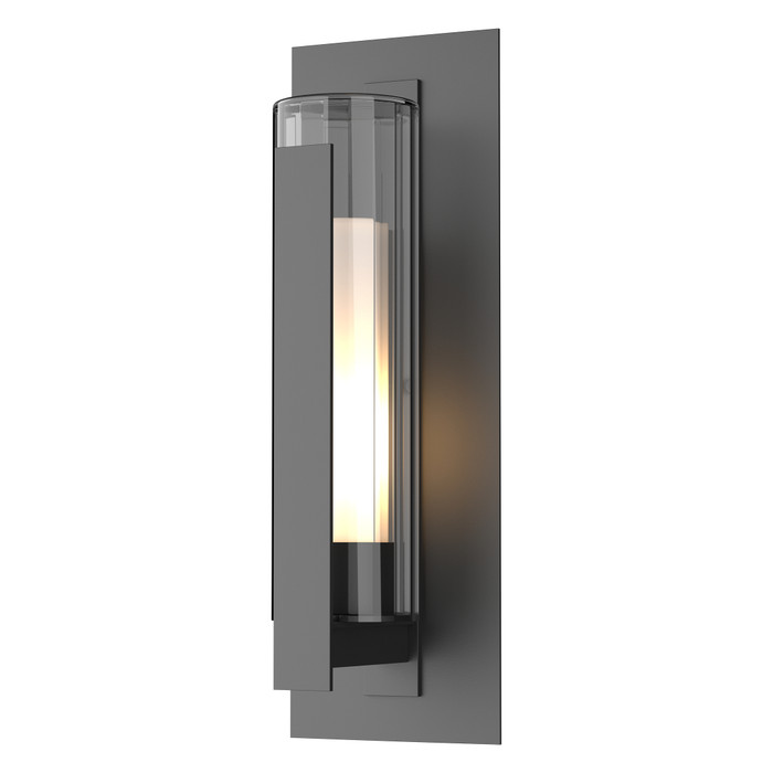 Hubbardton Forge HUB-307283 Vertical Bar Fluted Glass Large Outdoor Sconce