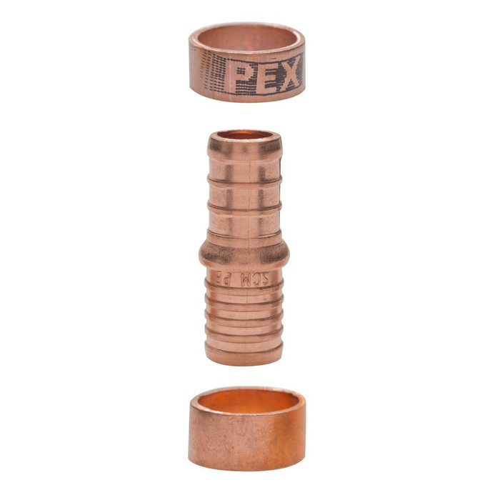 Sioux Chief 645X3GPK2 3/4" PEX to 3/4" PB Adapter with Crimp Rings