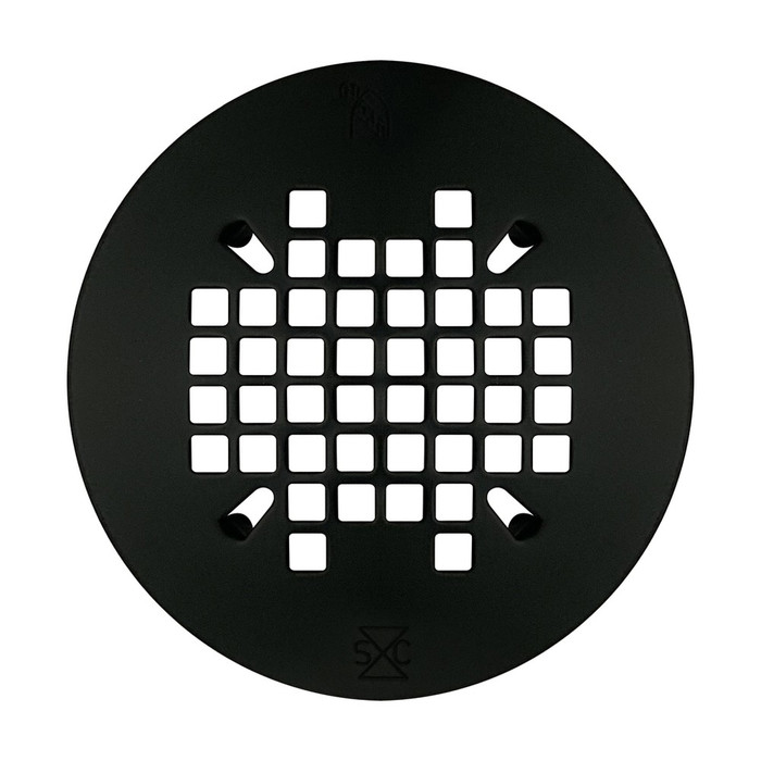 Sioux Chief 827-2SMRPK1 4.25" Round Snap-In Strainer, Matte Black Finish