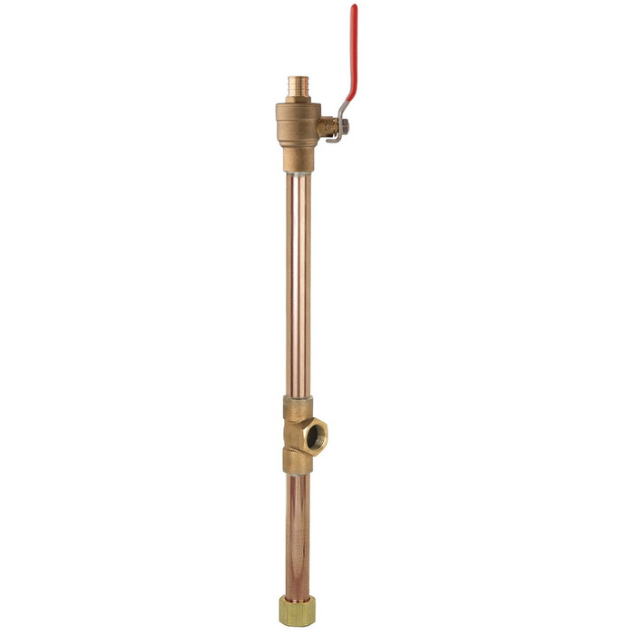 Sioux Chief 633XG18FPT 3/4" PEX x FIP Swivel Water Heater Connector Valve, No-Lead Brass, 18" Length