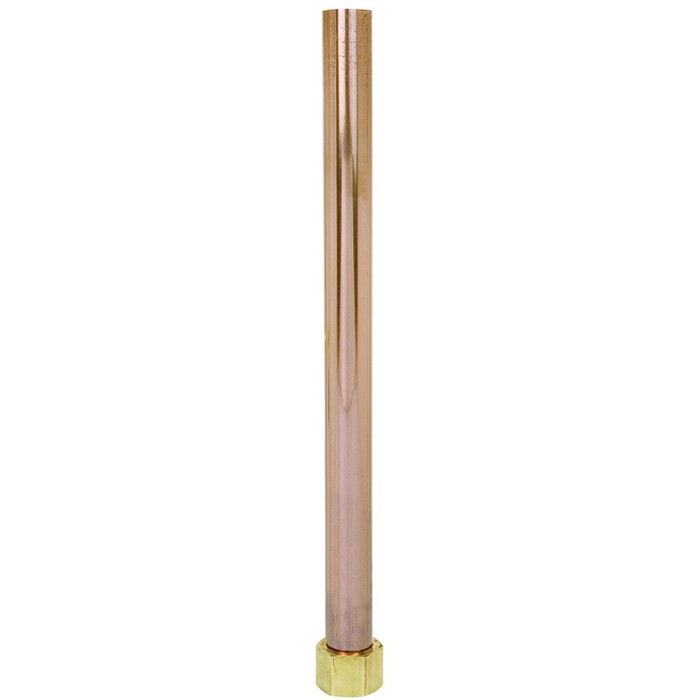 Sioux Chief 633-312 3/4" FIP Swivel x 3/4" Copper Sweat No-Lead DZR Coupling, 12" Length