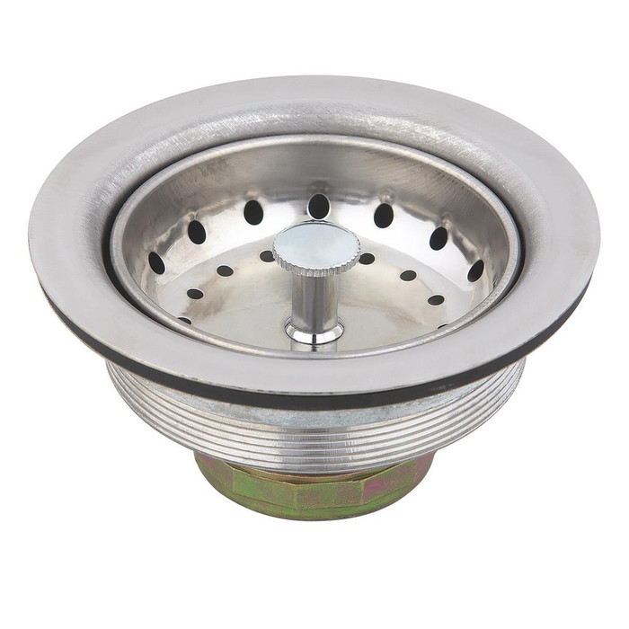 Sioux Chief 245-12930C04 Duo Basket Sink Strainer, Stainless Steel with Chrome-Plated Stem