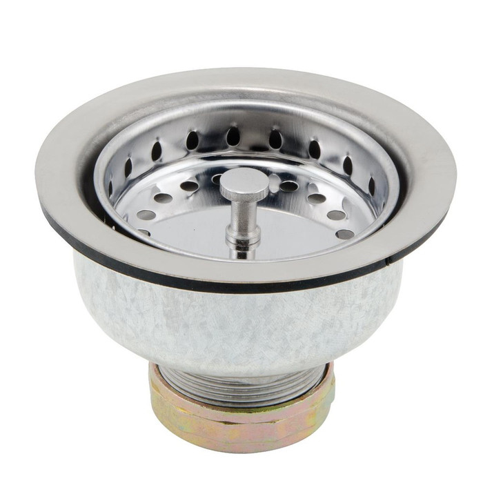 Sioux Chief 245-16440C04 Kwik-Fit Stainless Steel Cup Sink Strainer, Chrome Finish