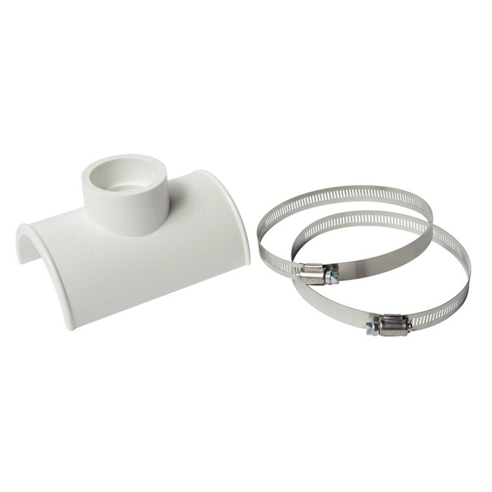 Sioux Chief 891-0312P Stainless Steel Banded Saddle Tee, 3" x 1-1/2" Hub x 3" Spigot