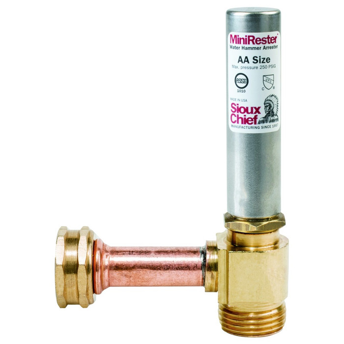 Sioux Chief 660-HB Mini-Rester Water Hammer Arrester, FIP Swivel Hose Tee
