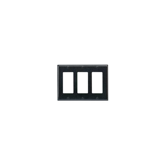 Leviton 804116 80411-T Thermoset 3-Gang Decora/GFCI Wallplate